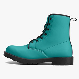 DIY Classic Martin Boots Men Buty Buty Dostosowane wzór moda prostota Aqua Wszechstronne podwyższone buty 35-48 66439