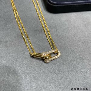 Luxury Pendant Necklace Hardware Designer S925 Sterling Silver Crystal Bucket Lockets Charm Short Chain Choker for Women Jewelry275o