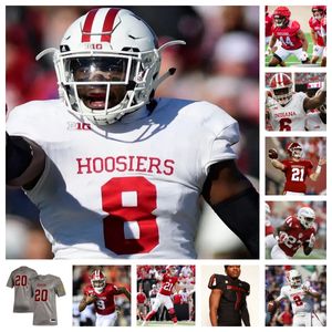 2023 Indiana Hoosiers Football Jersey olika spelarnummer och namn andas mesh tyglag färger perfekt för speldagen