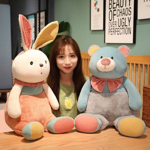 Cute Warm Yang Rabbit Plush Toy Large Cloth Doll Little Bear Doll Doll Sleeping in Bed, Valentine's Day Gift Girl