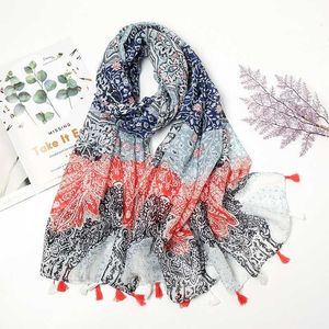 Sciarpe Moda Luxury Brand Azteco Floreale Nappa Scialle in viscosa Sciarpa Lady Alta qualità Avvolgere Pashmina Stola Bufanda Hijab musulmano 230831