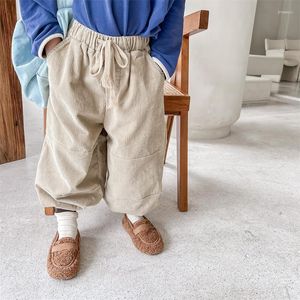 Spodnie 2023 Autumn Dzieci Corduroy Harem Pants