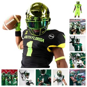 2023 Południowa Floryda Bulls Football Jersey 6 Immanuel Hickman 13 Doug Blue-Eli 4 Seth Jones 73 Donovan Jennings 37 Logan Berryhill 29