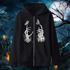 Women's Hoodies Long Sleeve Tunic Women Womens Hoodless Gothic Style Loose Full Zip Sweatshirt Round Neck Casual Pullover Tops S