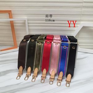 7 Colors Pink Black Green Blue Coffee Red Shoulder Straps for 3 Piece Set Bags Women Crossbody Bag Fabric Bag Parts Strap 202226a