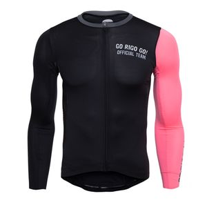 Camicie da ciclismo Top Go Rigo Maglia a maniche lunghe Team Bicycle Uomo Mtb Ciclismo Abbigliamento per la protezione solare primaverile e autunnale 230911