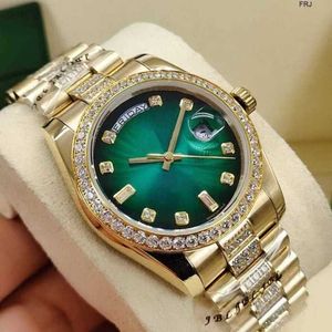 Rolaxs Watch Womens Watches Diamond Men and Women Luxury Sale Automical Mechanical 36mm Date Ringステンレス鋼中央列