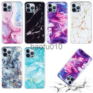 Cep Telefon Kılıfları Mermer Yumuşak TPU IMD İPhone 15 Pro Maks Plus Samsung A34 A54 A14 A24 S23 Plus Fashion Stone Rock Lüks Şok geçirmez cep telefonu kasa geri kapakları