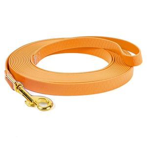 Dog Collars Leashes Dog Leash Long PVC Leashes 6M 9M 12M 15M Durable Waterproof Easy Clean Walk Training For Large Medium Small Dogs 230911