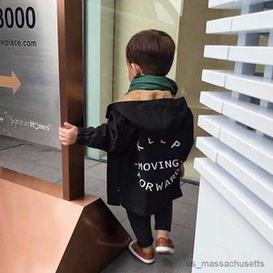 Jackets Children's Windbreaker Jacket Boys Girls Winter Autumn Kids Double-faced Baby Boys Child Trench Coat Cotton Jackets R230912