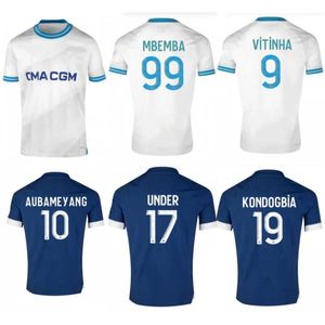 2023/24 Aubameyang Soccer Jerseys 2024 NDIAYE SARR KONDOGBIA CLAUSS OUNAHI SHIRT MENS HARIT VITINHA RENAN