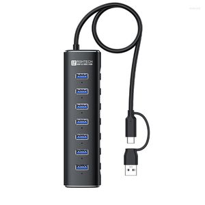 In 1 porta HUB USB 3.2 Gen 10 Gbps 12 V/2 A alimentata con interruttore per accessori per computer