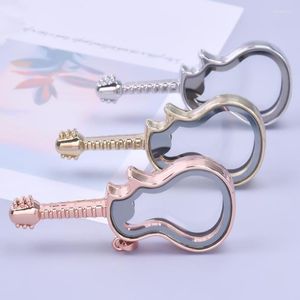 Charms 1pc bonne qualité guitare forme verre mémoire médaillon aimant pendentif pour collier pull