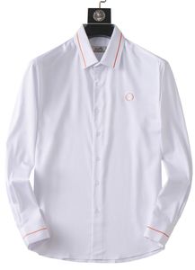 Camicia a righe autunnali da uomo a maniche lunghe 2023 nuova camicia da uomo in puro cotone di alta qualità per il tempo libero giovanile