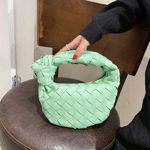 AnjBotegss Jodie Tasche rot 2023 neue Ashigo Online Handtasche Cloud Woven Croissant Unterarm Damen K9D9