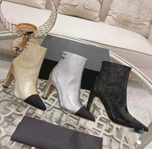 designer Luxury boot ladys sexy fashion comfort Waterproof High-heeled shoes