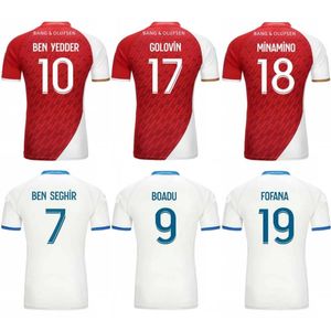 2023/24 AS MONACO Fußballtrikots 2024 BEN YEDDER BOADU GOLOVIN BALOGUN ZAKARIA SALISU Shirt Herren M.CAMARA MINAMINO FOFANA EMBOLO SINGO Heim-Auswärts-Fußballuniformen