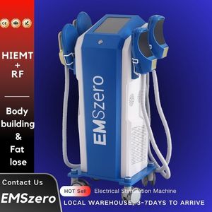 Emszero elektronisk kroppsformare reducerar fett 14 tesla ems rf 2/4/5 handtag bantning skulptur muskel maskin stimulering enhet skönhet instrument nytt