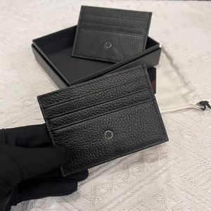 Luxury wallet man cardholder designer card bag woman folding purse calf leather business briefcase slim certificate box198g