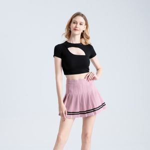 Skirts Short Skirts For Women Autumn Korean Style School Uniform Faldas Dark Academia Clothes Pink Tennis Sporty Mini Pleated Skirt 230911