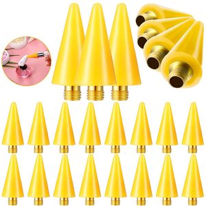 Narzędzia do kropkowania 50pcs paznokcie nczewiki Picker Wax Wymień Tips Punkt Wiertło Głowica do podwójnego zakończenia wosku Narzędzia dekoracyjne DIY 2309912