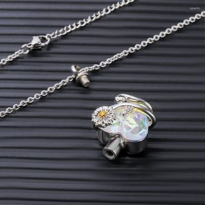 Kedjor Memorial Keepsake Pendant Halsband Crystal Urn Cremation Jewelry Forever In My Heart Ash Holder Silver Halsband Family