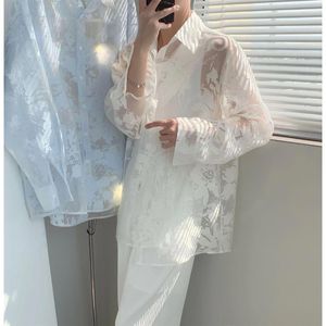 Frauen Blusen Mode Damen Chiffon Sheer Shirts Koreanischen Stil Frauen Frühling Sommer Langarm Mujer Blusas