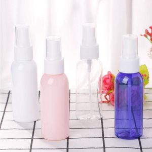 Sxcju 50 ml Desinfektionsmittel-Sprühflasche, leere Handwaschflaschen, Emulsion, PET-Kunststoff, Nebelsprüher, Pumpenbehälter für Alkohol
