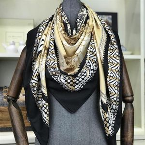 2019 Nya lyxdesigner Scarves Gift 130 130 cm stora fyrkantiga halsdukar och sjalar Wraps Hijabs Pashmina Winter ljuddämpare Beach Cov227d