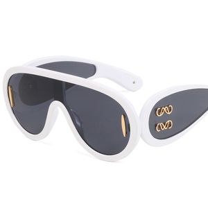 Designer-Sonnenbrille mit übergroßem Rahmen für Damen und Herren, luxuriöse modische Schattierungen, Farbverlaufsbrillen, Zonnebril Damen