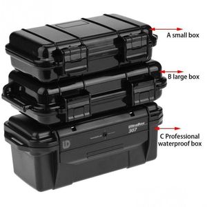 Storage Boxes Bins Waterproof Proof Box Phone Electronic Gadgets Airtight Survival Outdoor Case Container Carry With Foam Lining Drop Dhmdk