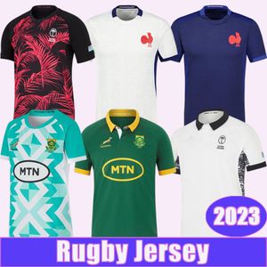 2023 Fransız Fiji Güney Rugby Jersey Afrika Milli Takımı Evde Gömlek Boyutu S-5XL