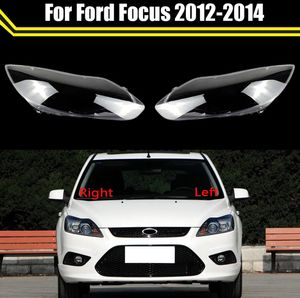 Pleksiglas kapak ön farlar şeffaf abajur lambası maskeleri FORD FOST için Far Kabuk Cam lens Kılıfı 2012-2014