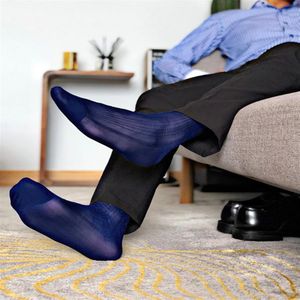 Tube Socks Dress Socks Gifts för män Sheer Exotic Formal Wear Men Sexig Fasion Transparent Business TNT286L