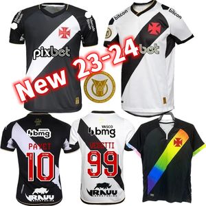 23 24 VASCO DA GAMA SOCCER JERSEYS 2023 2024 HEM BORT ALEX TEIXEIRA MEDEL MARLON GOMES PAYET MORATO SEBASTIAN LGBTQIA MEN FOTBALL SHIRTS