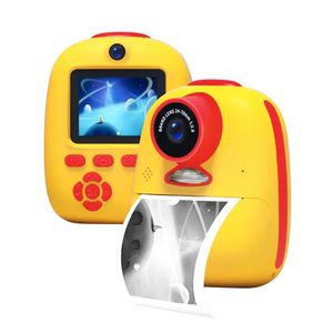 인스턴트 프린트 카메라 1080p 이중 전면 및 후면 디지털 카메라 어린이를위한 아름다운 펜던트 선물 3-12 어린이 인쇄 카메라