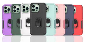 Disponibile in stock per iPhone 15 Custodia per telefono con anello di navigazione 2 in 1 Custodia protettiva in TPU + PC anti caduta per Apple 14