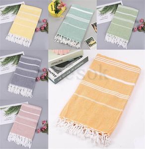 colorful Turkish towel Striped beach towels Cotton Bath Towels Gift Spa Gym Yoga Beach towel Toilet Supplies 100X180cm dc675