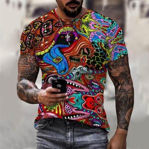 Homens camisetas Boho Trippy Leaf Hippie The Boys Designer Camisa Homens Oversize Engraçado para Clothing287R