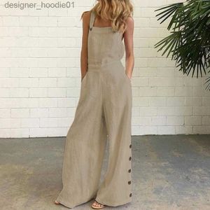 Kadın tulumlar yükseltmeler kadın tulumlar tulumlar kadınlar tulum yazlık yaz kollu düz renk geniş bacak cepleri gevşek strappy playsuit genel geniş bacak cepleri mo