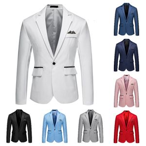 Herrenanzüge Blazer 8 Farben Herrenanzug Business Casual Anzüge Lose Party Hochzeit Männliche Blazer Gentleman Herren Blazer Jacke Hochzeitsanzüge 230912