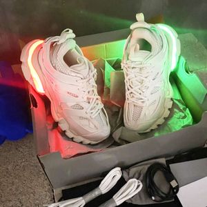 Top Men Designer LED Track 3.0 Sneakers Women Trainers Platform Platfor