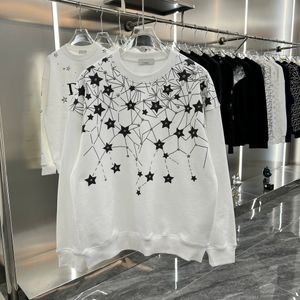 Designer Luxury Autumn-Winter Fashion High Street Cotton Sweatshirt Pullover Hoodie Breattable Men and Women Casual Star Mönstrade hoodie rockar