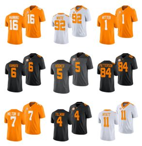 Tennessees Volunteer Football Jersey College Hendon Hooker Peyton Manning Joe Milton III Alvin Kamara Jalin Hyatt Reggie White Cordarrelle Patterson Größe S-4XL