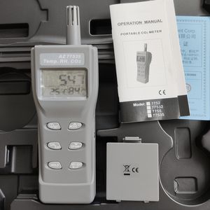 Fast Shipping Handheld Carbon Dioxide Gas Detector AZ77535 CO2/RH/Temperature Tester Monitor Analyzer Range 0-9999 ppm