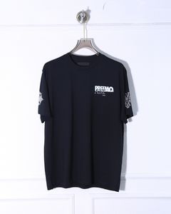 Мужские дизайнерские футболки Мужские футболки черные футболки с тай-дай PREMIER с буквенным принтом Мужские повседневные футболки с коротким рукавом Street Designers Top