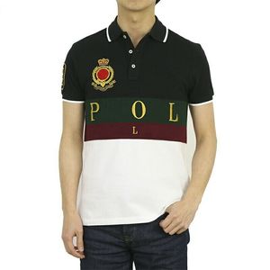 2025SS Avrupa ve Amerika Yeni Ürün Sweatshirt Polos Gömlek Amerikan Bayrağı Markası Polos Erkekler Kısa Kollu Erkekler T-Shirt S-6XL
