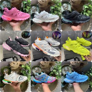 Led Track Track 3 3.0 Lighted T.s. Black White Lighted Gomma Leather Nylon Printed Purple Pink Grey Beige Red Blue Dark Green Brand Medium Men Women Casual Shoes