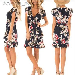 Kvinnor Jumpsuits Rompers 58 Womens Jumpsuits Casual Dresses Rompers kjol Floralklänning med ärmlösa klänningar Nuevo Estilo Vestido Para Chicas Mujeres WT19 L2309