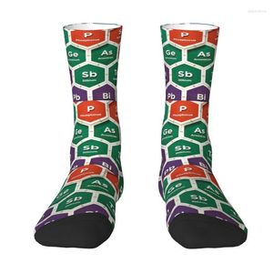 Men's Socks Periodic Table Of Elements Dress Men Women Warm Funny Novelty Science Chemistry Codes Crew